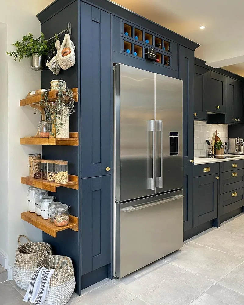 14583 navy kitchen cabinetry