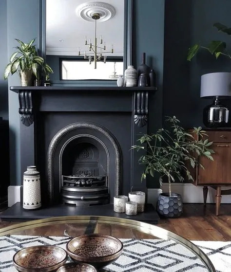 14583 navy kitchen textiles