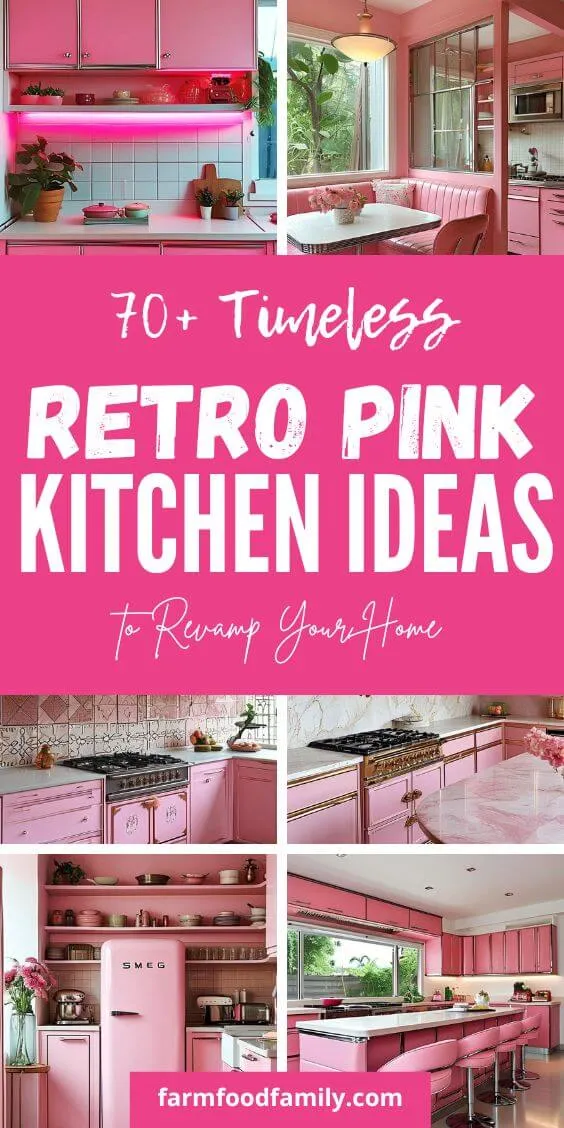 14614 vintage pink kitchen accessories