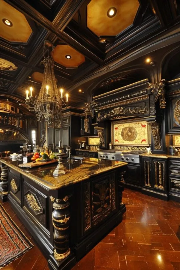 14623 gothic kitchen themed