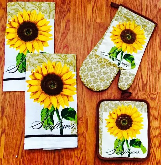14629 sunflower kitchen curtains