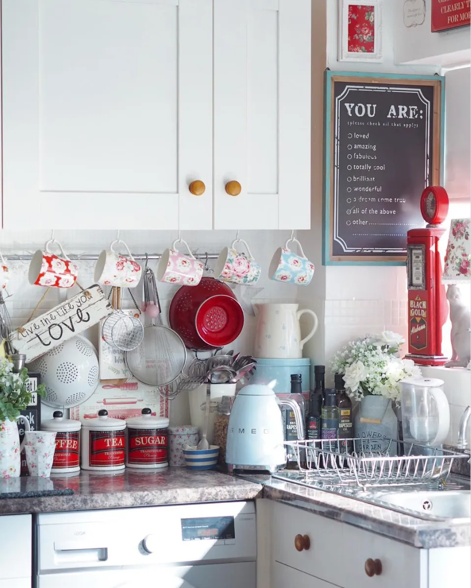 14641 red kitchen uk cabinets