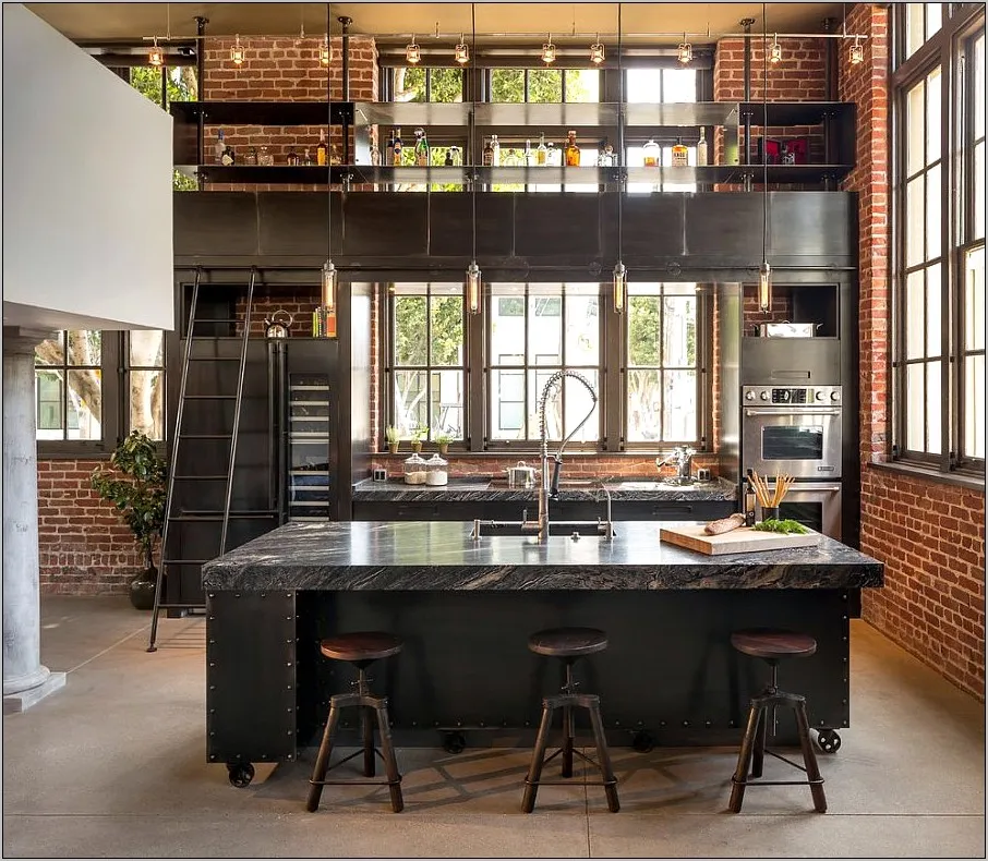14653 industrial modern kitchen lighting