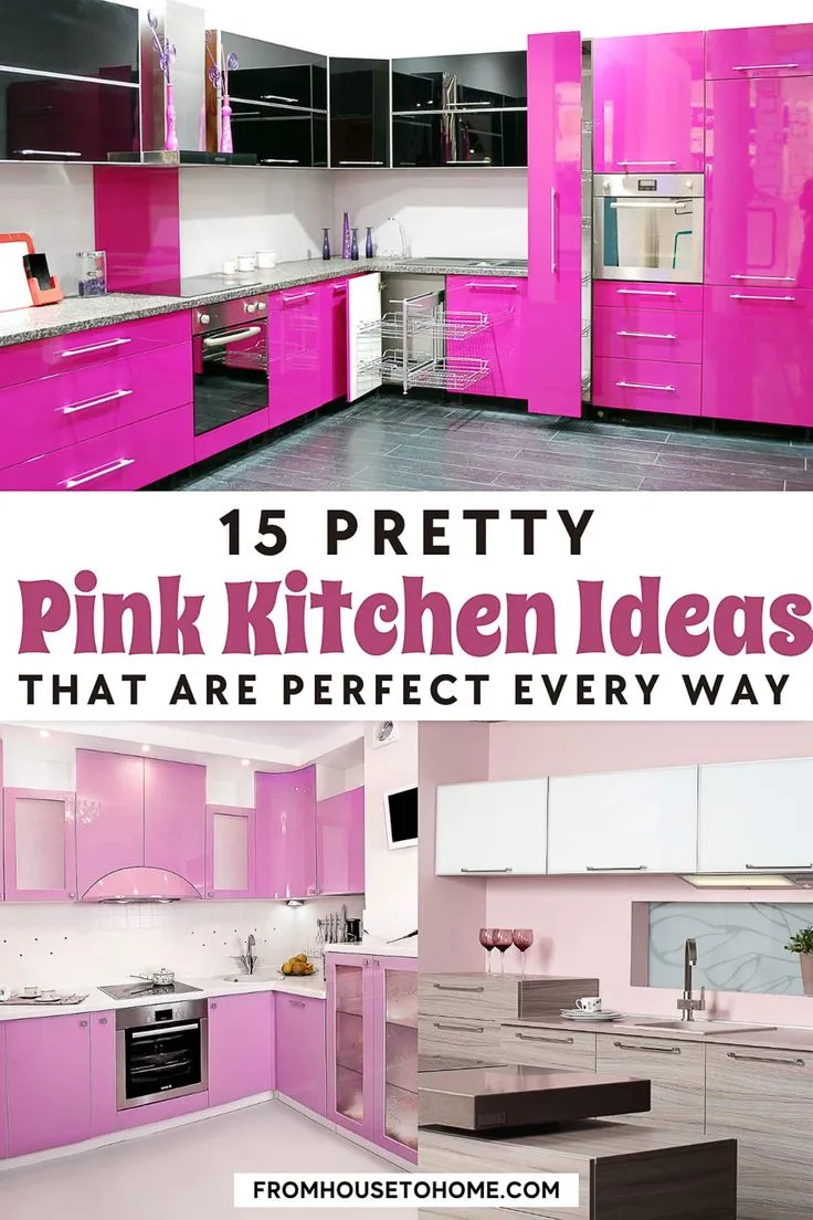 14667 bold pink kitchen