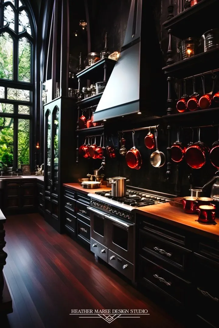 14695 rustic gothic kitchen