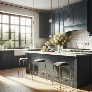 14709 navy blue kitchen wall