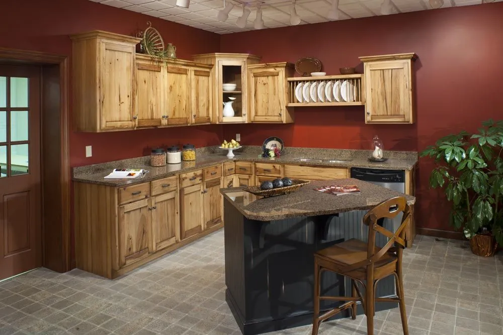 14772 rustic red kitchen cabinets