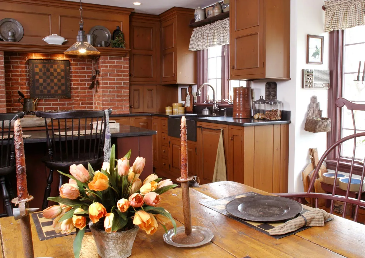 14772 rustic red kitchen inspiration