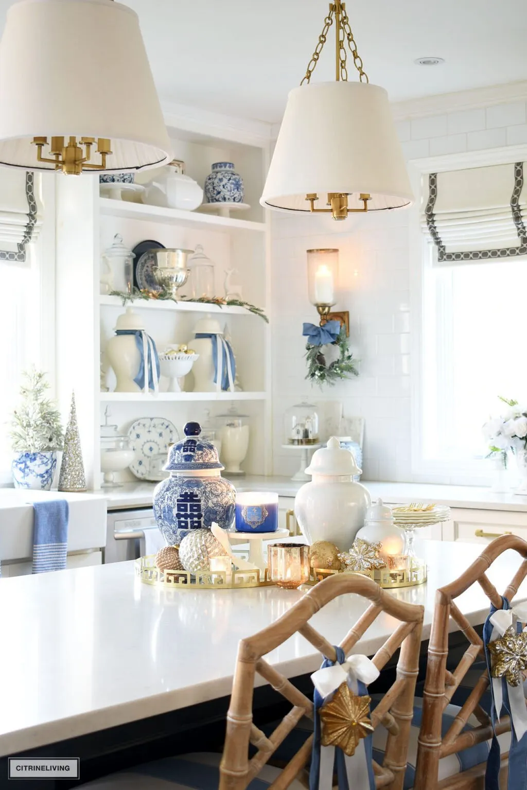 14776 gold christmas kitchen lighting