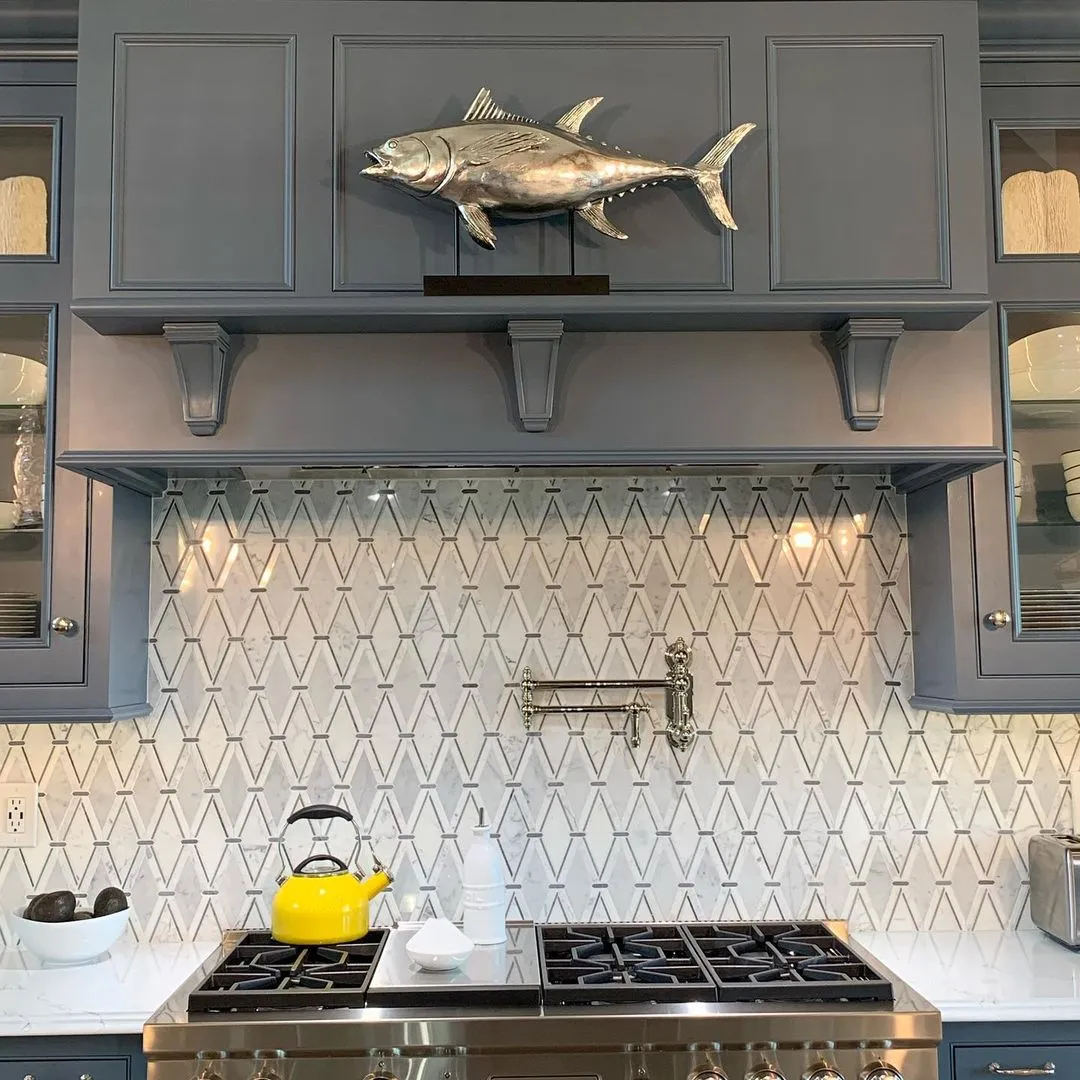 14788 gray kitchen with yellow accents