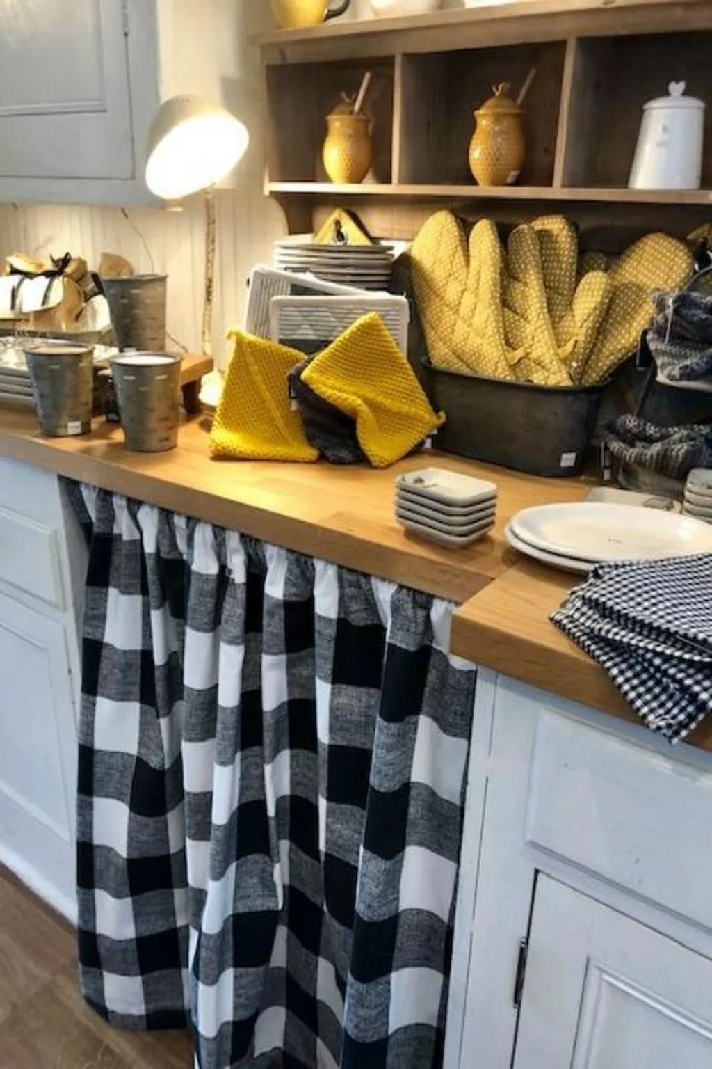 14788 yellow and gray kitchen lighting