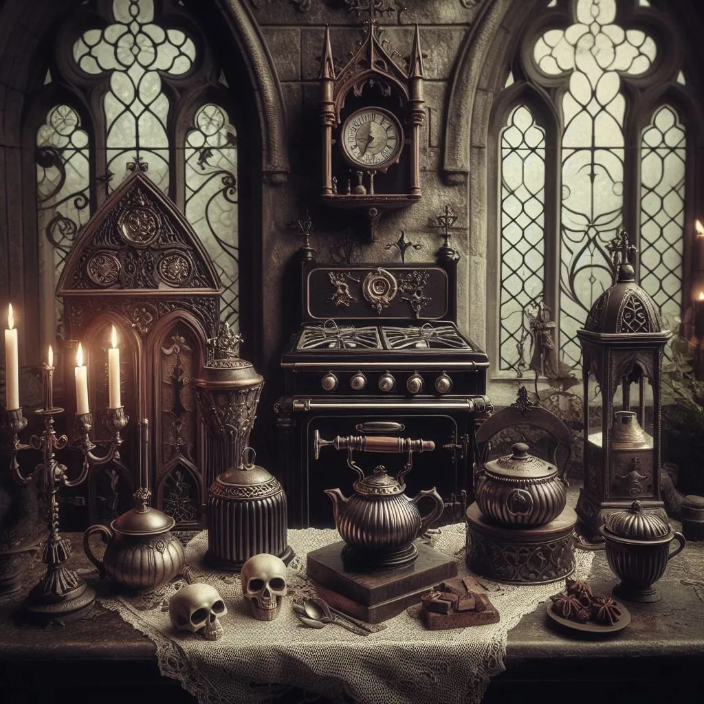 14818 gothic kitchen textiles