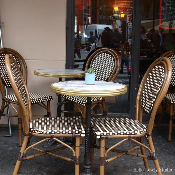 14822 wicker bistro chair