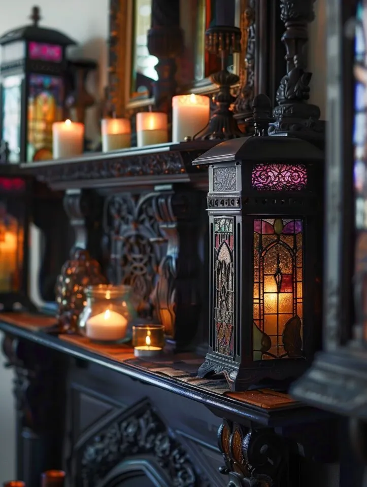 14826 gothic kitchen mantel lighting