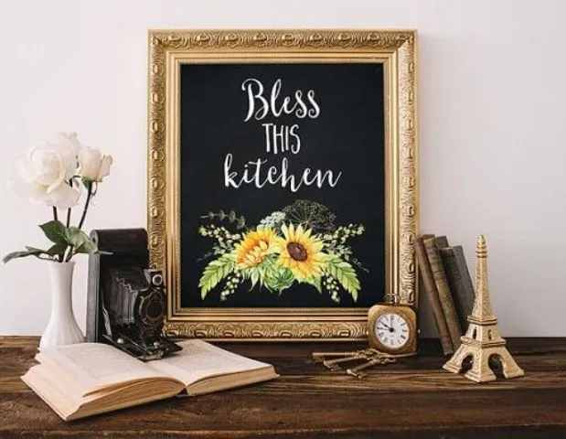 14830 sunflower kitchen towels