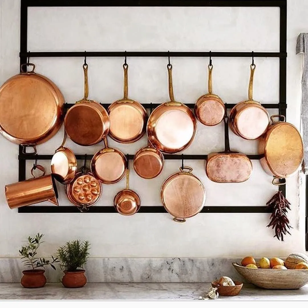 14833 copper shelves and counters